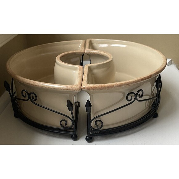 Dining Southern Living At Home Montcrest Sectioned Server Ceramic And